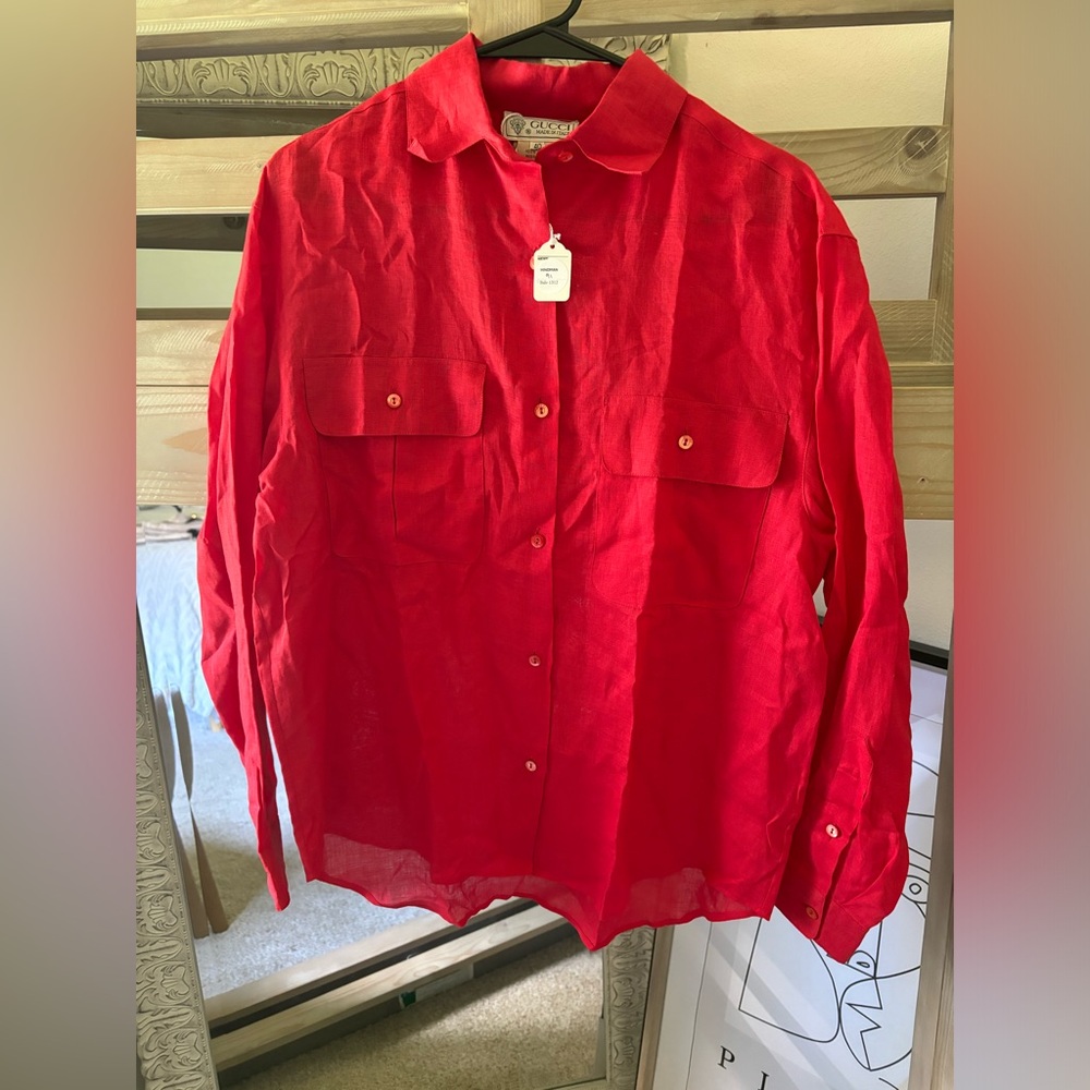 Gucci Vibrant Button Down - image 1